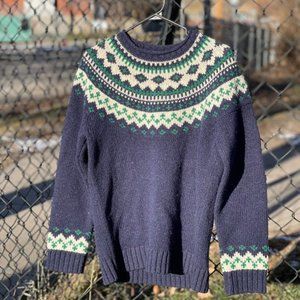 LL Bean 100% Lambswool Sweater - Size M"